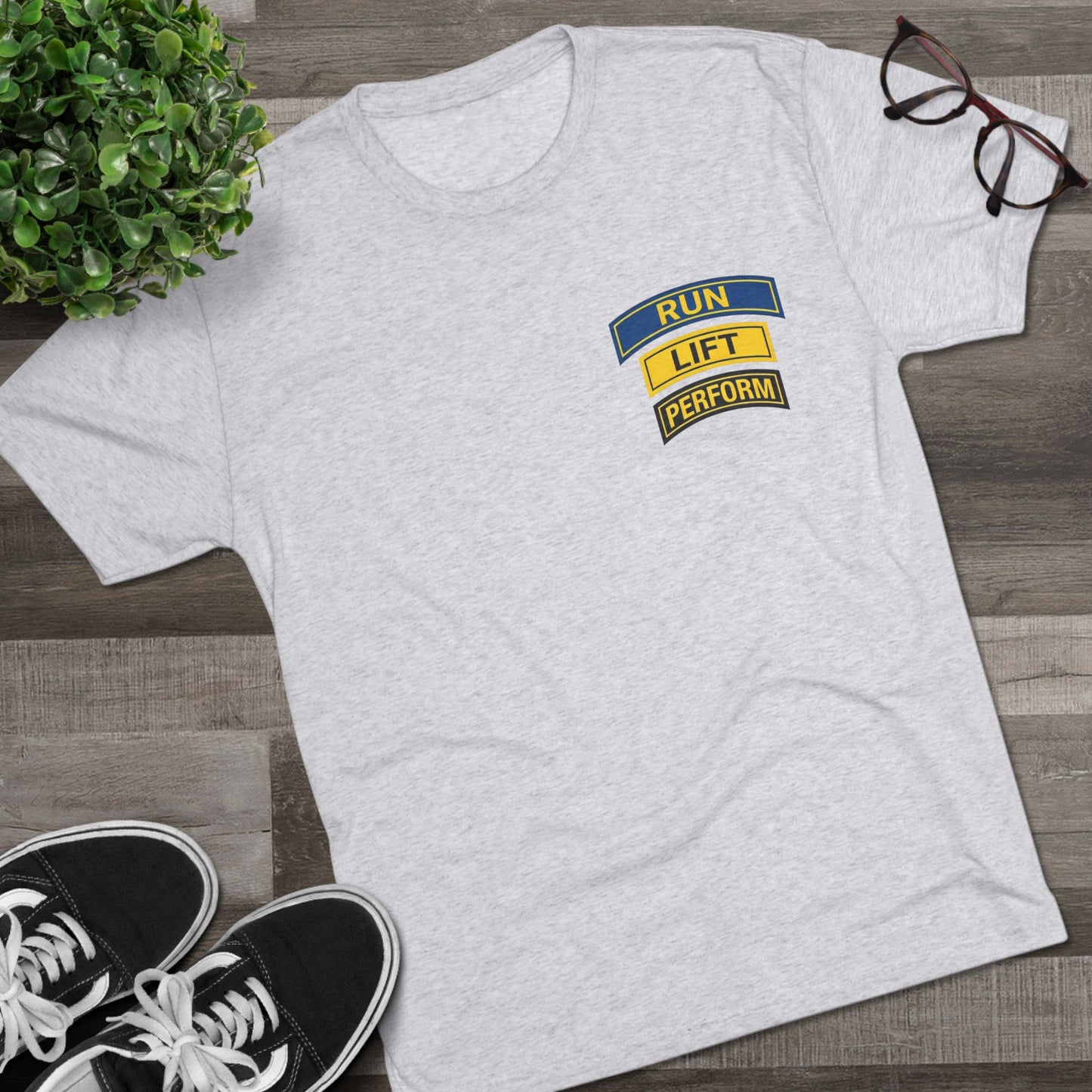 Run Lift Perform T-Shirt — Gym Tee